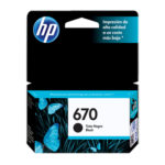 HP CARTUCHO NEGRO #670 CZ113AL 250PGS